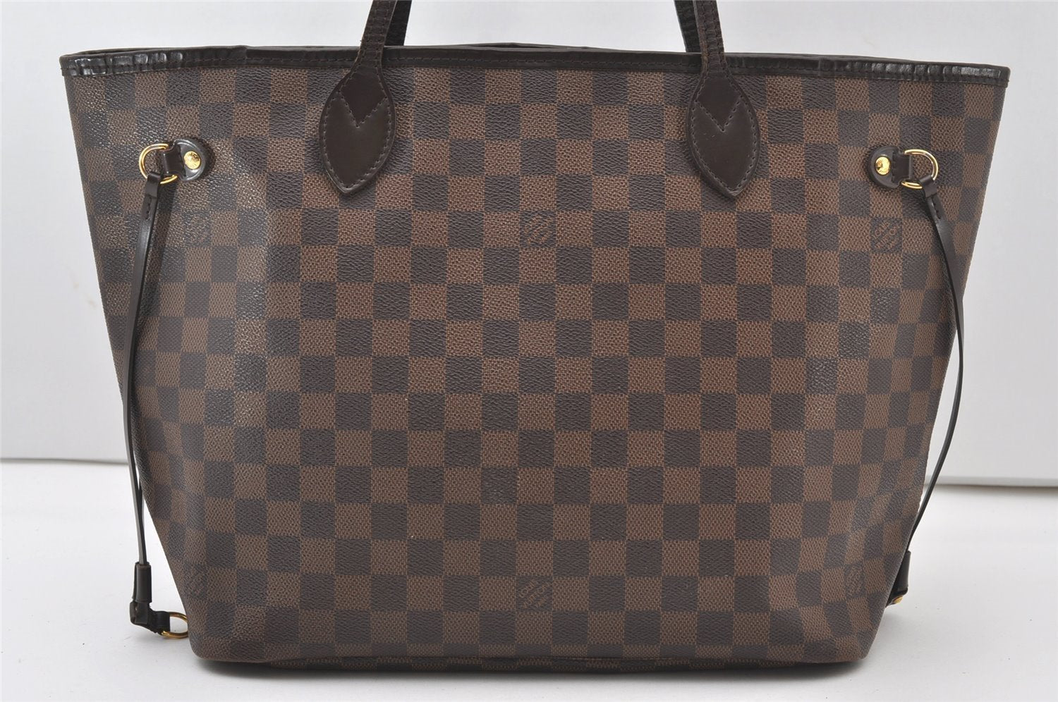 Authentic Louis Vuitton Damier Neverfull MM Shoulder Tote Bag N51105 LV 0030J