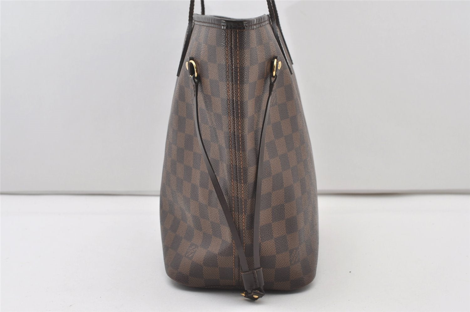 Authentic Louis Vuitton Damier Neverfull MM Shoulder Tote Bag N51105 LV 0030J