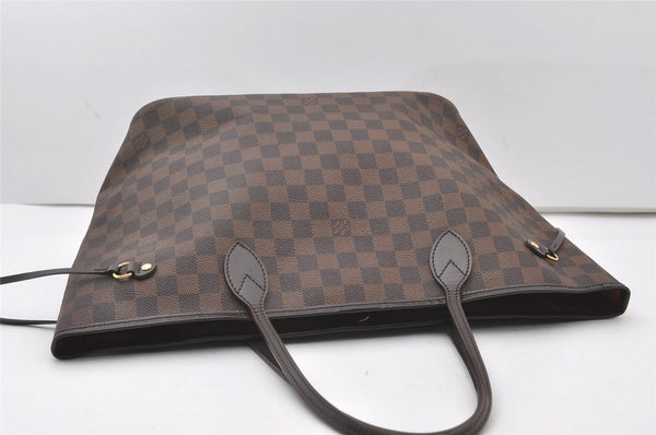 Authentic Louis Vuitton Damier Neverfull MM Shoulder Tote Bag N51105 LV 0030J