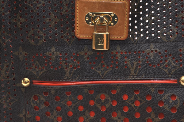 Auth Louis Vuitton Monogram Perfo Musette Shoulder Cross Bag Red M95174 LV 0031K