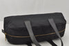Authentic CHANEL New Travel Line Shoulder Hand Bag Nylon Leather Black 0033J