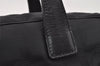 Authentic CHANEL New Travel Line Shoulder Hand Bag Nylon Leather Black 0033J