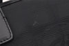 Authentic CHANEL New Travel Line Shoulder Hand Bag Nylon Leather Black 0033J