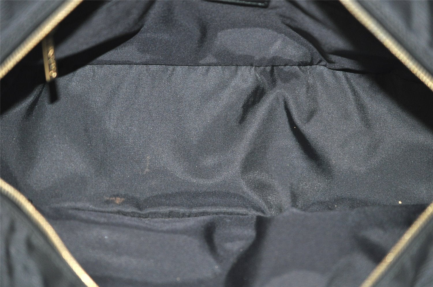 Authentic CHANEL New Travel Line Shoulder Hand Bag Nylon Leather Black 0033J