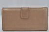 Authentic GUCCI Interlocking G Long Wallet Purse Leather 231843 Beige 0034J