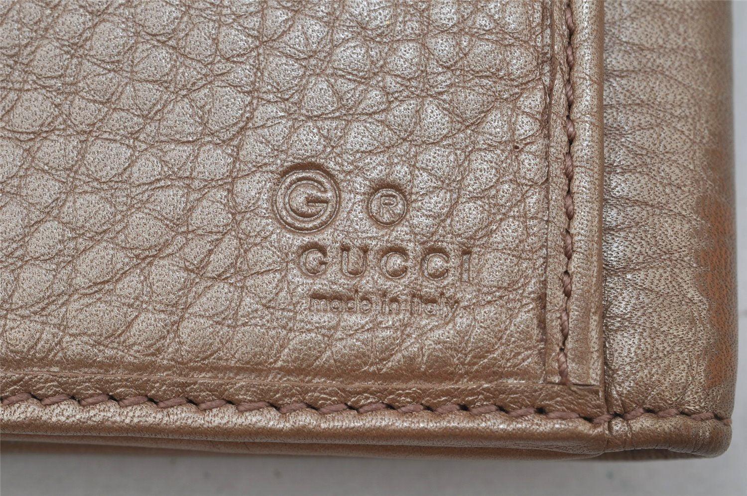 Authentic GUCCI Interlocking G Long Wallet Purse Leather 231843 Beige 0034J