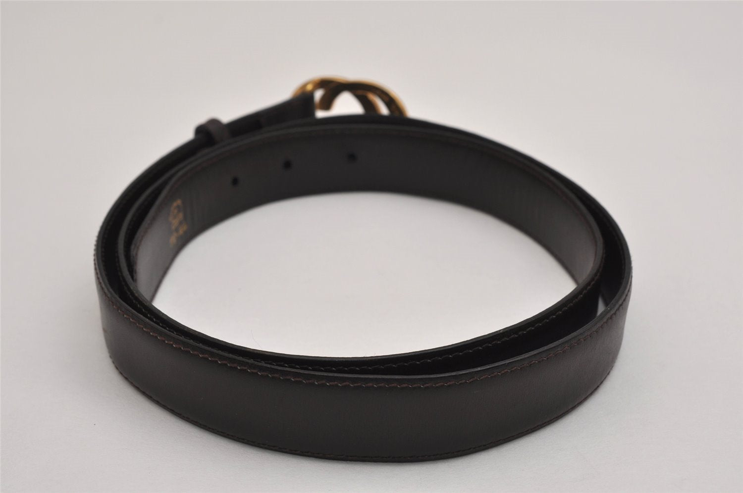 Authentic GUCCI Vintage Belt Leather Size 110cm 43.3
