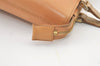 Authentic BURBERRY Vintage Leather Shoulder Tote Bag Orange Beige 0035K