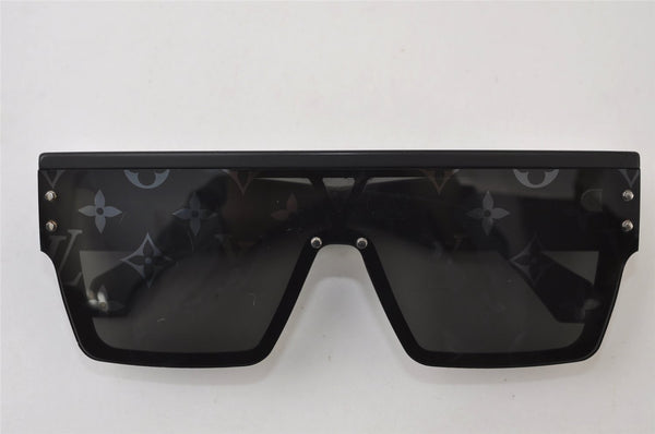 Authentic Louis Vuitton Monogram Sunglasses Waimea L Plastic Z1583E Black 0037J