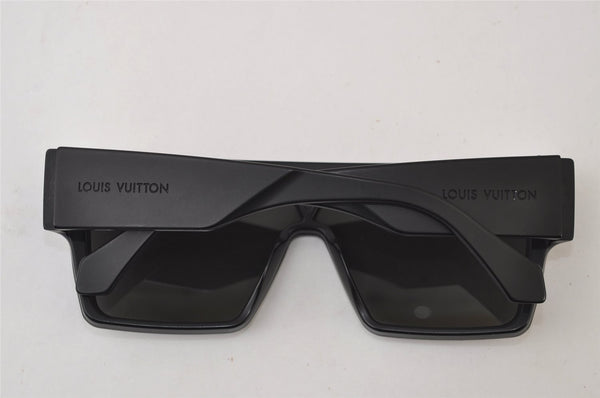 Authentic Louis Vuitton Monogram Sunglasses Waimea L Plastic Z1583E Black 0037J