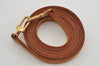 Authentic Louis Vuitton Leather Shoulder Strap Beige 47.8" LV 0037K