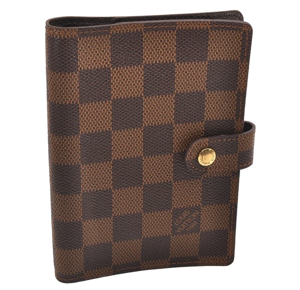 Authentic Louis Vuitton Damier Agenda PM Notebook Cover R20700 LV 0038J