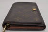 Auth Louis Vuitton Monogram Porte Monnaie Billets Tresor Wallet M61730 LV 0038K