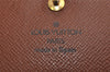 Auth Louis Vuitton Monogram Porte Monnaie Billets Tresor Wallet M61730 LV 0038K