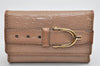Authentic GUCCI Micro Guccissima 6 Key Case Holder GG Enamel 309759 Beige 0039K