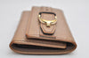Authentic GUCCI Micro Guccissima 6 Key Case Holder GG Enamel 309759 Beige 0039K