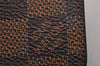 Authentic Louis Vuitton Damier Porte Monnaie Plat Coin Purse N61930 LV 0040J