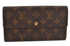 Auth Louis Vuitton Monogram Pochette Porte Monnaie Credit Wallet M61725 LV 0040K