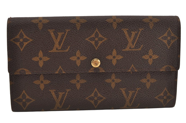 Auth Louis Vuitton Monogram Pochette Porte Monnaie Credit Wallet M61725 LV 0040K