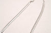 Authentic Christian Dior Silver Tone Chain Rhinestone Necklace CD 0041J