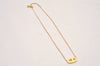 Authentic Christian Dior Gold Tone Chain Pendant Necklace CD 0042J