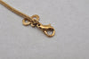 Authentic Christian Dior Gold Tone Chain Pendant Necklace Choker 2Set Box 0043J