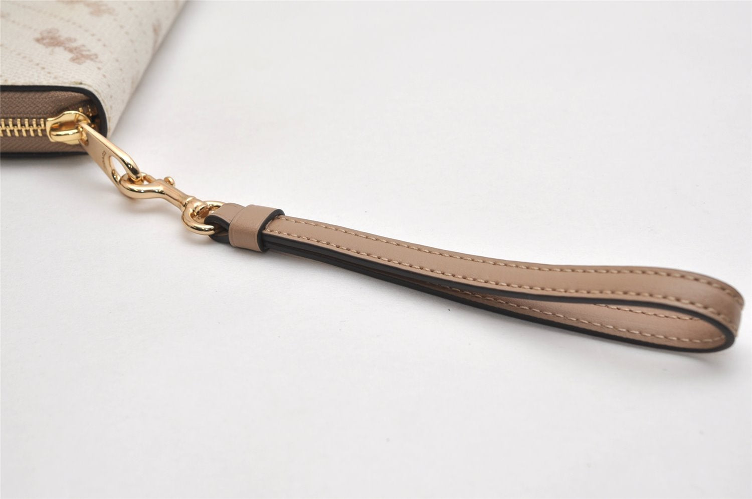 Authentic COACH Vintage Long Wallet Purse PVC Leather C3547 White Beige 0043K
