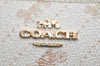 Authentic COACH Vintage Long Wallet Purse PVC Leather C3547 White Beige 0043K