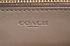 Authentic COACH Vintage Long Wallet Purse PVC Leather C3547 White Beige 0043K
