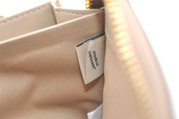 Authentic COACH Vintage Long Wallet Purse PVC Leather C3547 White Beige 0043K