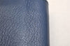 Authentic BOTTEGA VENETA Vintage Bifold Wallet Purse Navy Blue Box 0044K