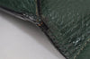 Authentic CELINE Vintage Shoulder Cross Body Bag Purse Leather Green 0045J