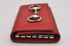 Authentic GUCCI Horsebit 6 Key Case Holder Purse Leather Red Box 0045K