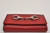 Authentic GUCCI Horsebit 6 Key Case Holder Purse Leather Red Box 0045K