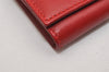 Authentic GUCCI Horsebit 6 Key Case Holder Purse Leather Red Box 0045K