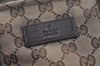 Authentic GUCCI Web Sherry Line Tote Bag GG Canvas Leather 155524 Brown 0047J
