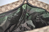 Authentic GUCCI Web Sherry Line Tote Bag GG Canvas Leather 155524 Brown 0047J