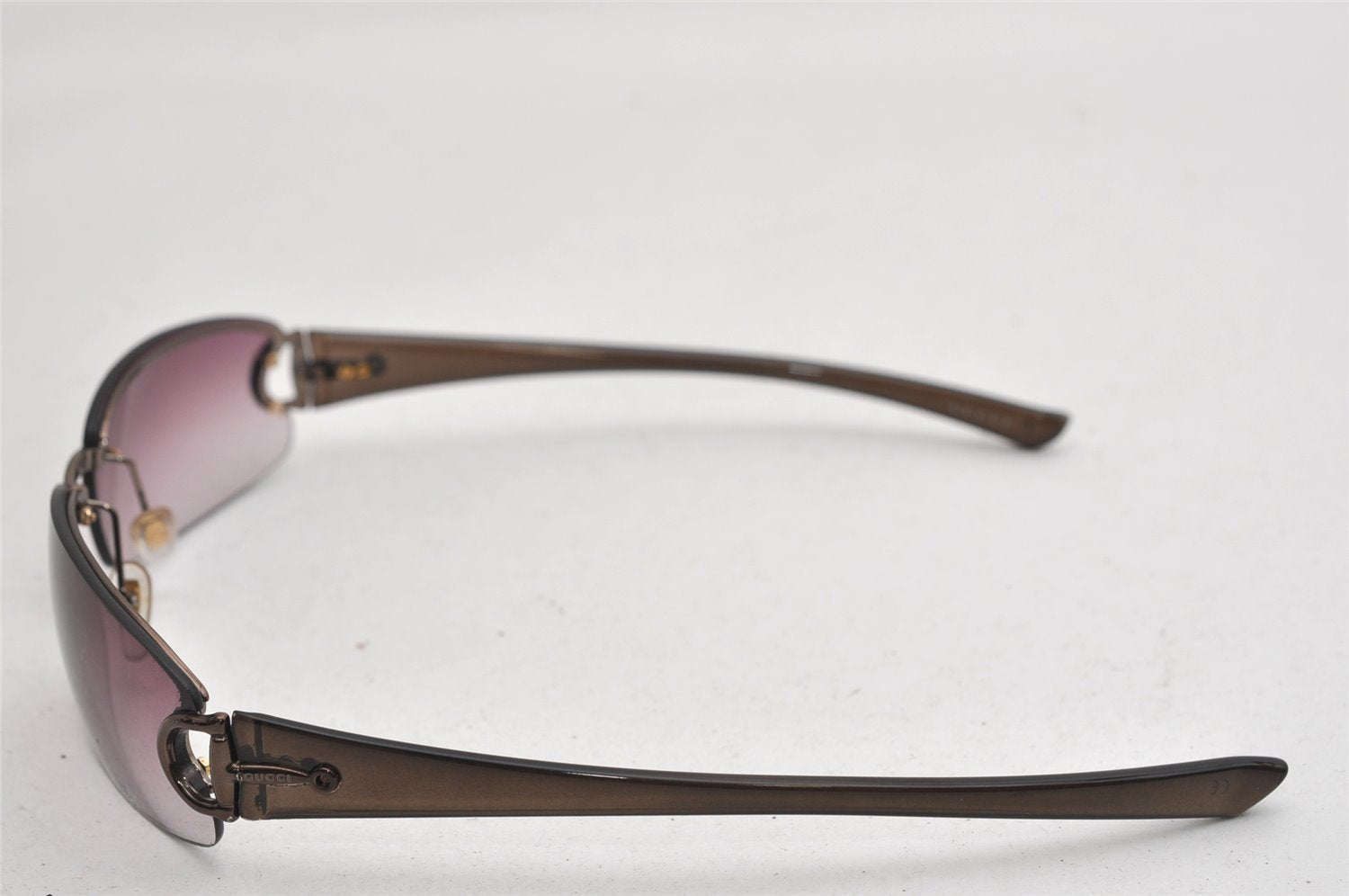 Authentic GUCCI Horsebit Vintage Sunglasses GG 2743/F/S Plastic Brown 0047K
