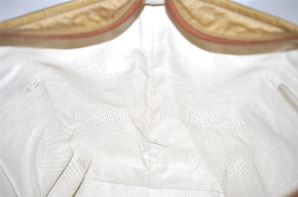 Authentic GUCCI Vintage Shoulder Tote Bag GG Nylon Leather 131230 Beige 0050J