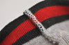 Authentic GUCCI Sherry Line Beanie Knit Cap For Baby GG Wool Size L White 0050K