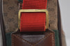 Authentic GUCCI Web Sherry Line Micro GG PVC Leather Shoulder Bag Brown 0051J
