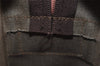 Authentic GUCCI Web Sherry Line Micro GG PVC Leather Shoulder Bag Brown 0051J