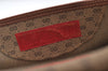 Authentic GUCCI Web Sherry Line Micro GG PVC Leather Shoulder Bag Brown 0051J