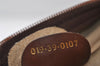 Authentic GUCCI Web Sherry Line Micro GG PVC Leather Shoulder Bag Brown 0051J