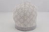 Authentic GUCCI Vintage Beanie Knit Cap For Baby GG Wool Size M White Gray 0053K