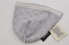 Authentic GUCCI Vintage Beanie Knit Cap For Baby GG Wool Size M White Gray 0053K
