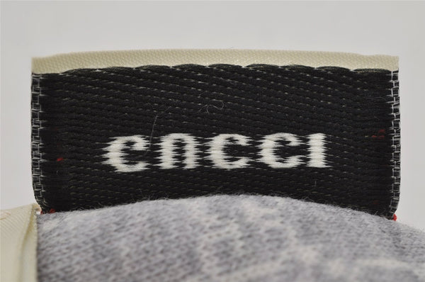 Authentic GUCCI Vintage Beanie Knit Cap For Baby GG Wool Size M White Gray 0053K