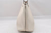 Authentic FENDI Vintage Selleria Shoulder Tote Bag Leather White 0054J