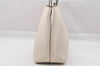 Authentic FENDI Vintage Selleria Shoulder Tote Bag Leather White 0054J