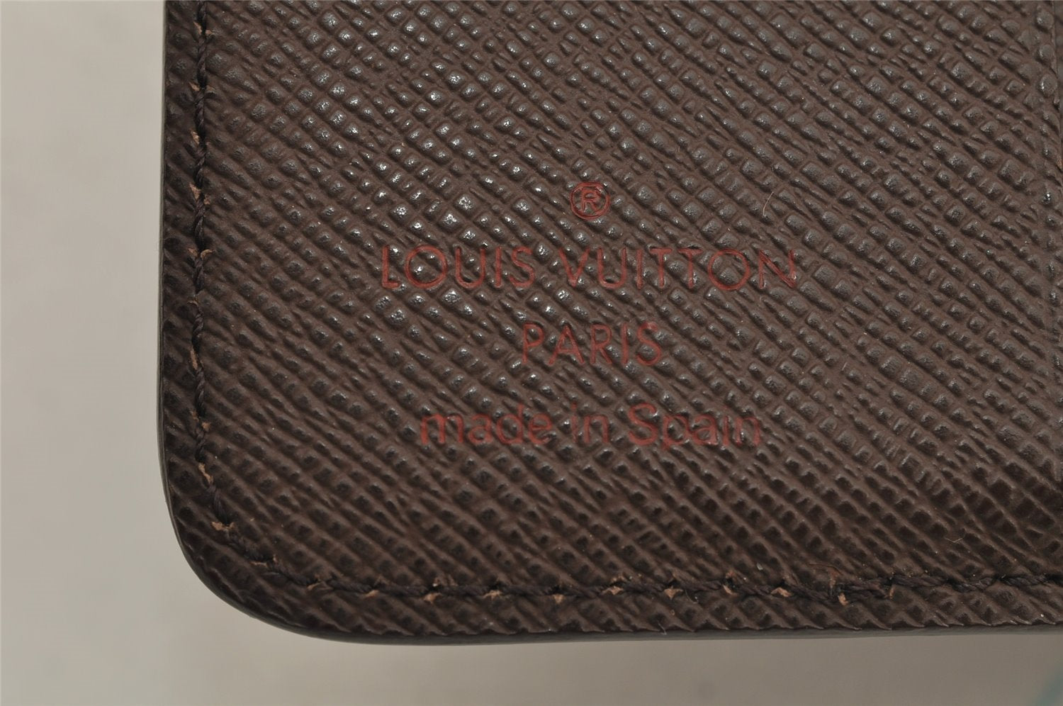 Authentic Louis Vuitton Damier Compact Zip Bifold Wallet Purse N61668 LV 0055J